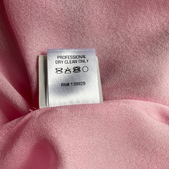 Adam Lippes Ruffle Floral Dress Pink Silk Midi - Picture 12 of 15